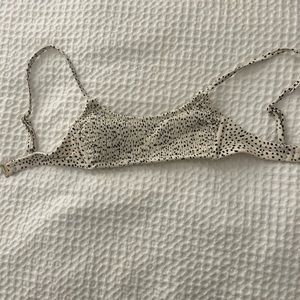 Cheetah print bathing suit top